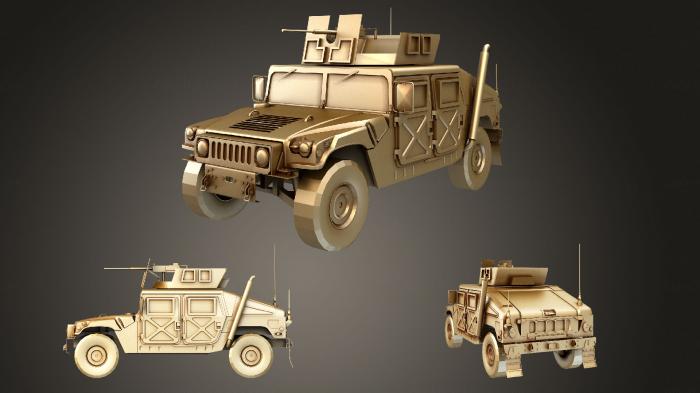 نموذج ثلاثي الأبعاد لآلة CNC السيارات والنقل جيش هامر
